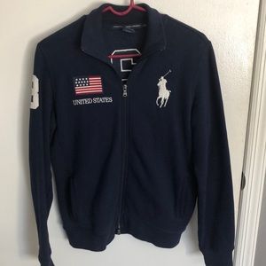USA polo zip up fleece